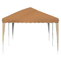 vidaXL Tente de réception pliable 575 x 290 x 245 cm, beige