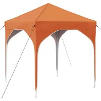vidaXL Tente de réception pliable 194 x 194 x 245 cm, orange