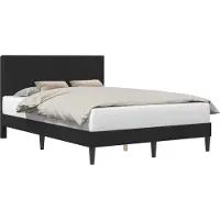 vidaXL Cadre de lit avec tête de lit Noir 140 x 190 cm Velours