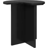 vidaXL Table d'appoint Chêne noir Ø 39 x 38 cm Bois d'ingénierie