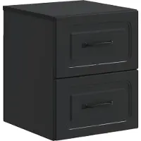vidaXL Cabinet de chevet mural avec tiroir Noir 34,5 x 33 x 40 cm