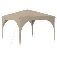 vidaXL Tente de réception pliable 290 x 290 x 245 cm, couleur crème
