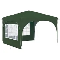 vidaXL Tente de réception pliable 290 x 290 x 245 cm, verte