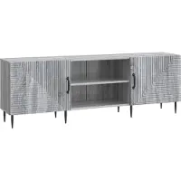 vidaXL Meuble TV Sonoma gris 150 x 31 x 50 cm en aggloméré