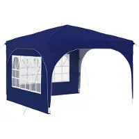 vidaXL Tente de réception pliable 290 x 290 x 245 cm, bleue