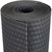 vidaXL Écran De Balcon Gris Foncé 400 X 80 Cm Polyrotin