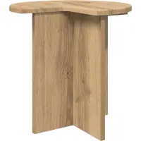 vidaXL Table d'appoint 2 pcs Chêne artisanal Ø 39 x 38 cm