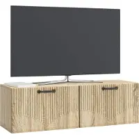 vidaXL Meuble TV mural en chêne Sonoma 98 x 31 x 30 cm