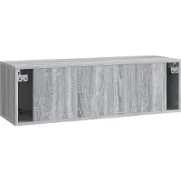 vidaXL Meuble TV mural , gris Sonoma, 98 x 31 x 30 cm