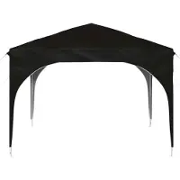 vidaXL Tente de réception pliable 290 x 290 x 245 cm, noire