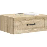 vidaXL Cabinet de chevet mural Chêne Sonoma 49 x 34,5 x 20 cm