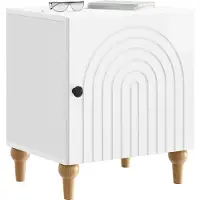 vidaXL Cabinet de chevet Blanc brillant 43 x 34,5 x 50 cm