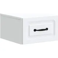 vidaXL Cabinet de chevet mural 2 pcs Blanc 34,5 x 33 x 20 cm