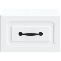 vidaXL Cabinet de chevet mural 2 pcs Blanc 34,5 x 33 x 20 cm