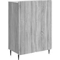 vidaXL Buffet Sonoma gris 66 x 34,5 x 92 cm en aggloméré
