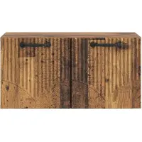 vidaXL Meuble TV mural en bois recyclé 59,5 x 31 x 30 cm