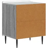 vidaXL Cabinet de chevet Sonoma gris 43 x 34,5 x 52 cm