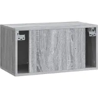 vidaXL Meuble TV mural Sonoma gris 59,5 x 31 x 30 cm
