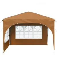 vidaXL Tente de réception pliable 290 x 290 x 245 cm, beige