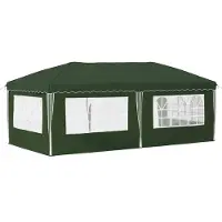 vidaXL Tente de fête pliante, 574 x 289 x 245 cm, verte