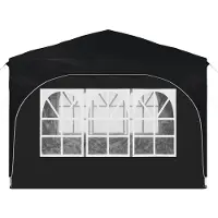 vidaXL Tente de réception pliable 290 x 290 x 245 cm, anthracite