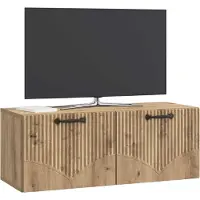 vidaXL Meuble TV mural 78,5 x 31 x 30 cm, chêne Artisan