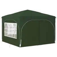 vidaXL Tente de réception pliable 290 x 290 x 245 cm, verte