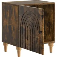 vidaXL Cabinet de chevet Chêne fumé 43 x 34,5 x 50 cm