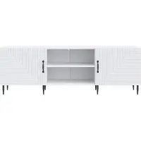 vidaXL Meuble TV 150 x 31 x 50 cm Blanc, aggloméré