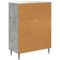 vidaXL Buffet gris béton 66 x 34,5 x 92 cm en aggloméré