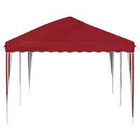 vidaXL Tente de réception pliable 575 x 290 x 245 cm Rouge bordeaux