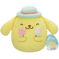 Jazwares Poupée en peluche Sanrio Squishmallow, Hello Kitty et ses amis, collection "Seize the Moment", modèle Pompompurin Popsicle, 20 cm