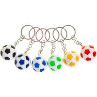 Duckiez Schlüsselanhänger Fussball, Multicolore