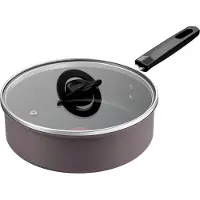 Tefal Ceramic Control Grey Poêle Paysanne 24 cm + Couvercle