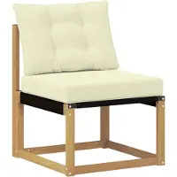 vidaXL Ensemble de canapés d'extérieur avec coussins, 5 pièces, blanc et crème