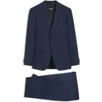 BOSS Costume Slim deux pièces en mohair stretch à carreaux