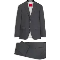 HUGO Costume deux pièces Slim en twill stretch performant