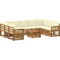 vidaXL Ensembles de canapés en bois massif d'acacia