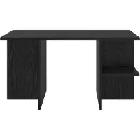 vidaXL Table basse en chêne noir 87 x 50 x 45 cm en aggloméré