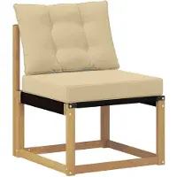 vidaXL Ensemble de canapés d'extérieur avec coussins, 3 pièces, blanc et beige