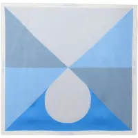 Calvin Klein Foulard 'Colour-blocked' bleu / bleu-gris / bleu clair / gris clair