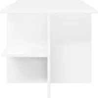 vidaXL Table basse blanche 87 x 50 x 45 cm en aggloméré
