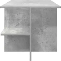 vidaXL Table basse gris béton 87 x 50 x 45 cm en aggloméré