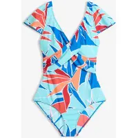 Bonprix Maillot 1 pièce sculptant style croisé, maintien léger