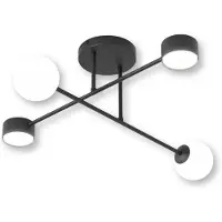 Emibig Suspension HOLON noir et blanc 4xG9x10W en métal, dimensions : 23x64x60 cm, IP20,