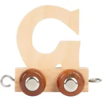 Small Foot - Train de lettres en bois - g - 12 pièces