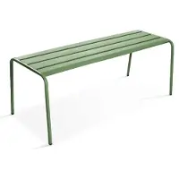 Oviala Banc de jardin en acier vert cactus - Palavas