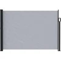 vidaXL Auvent latéral extensible 117 x 300 cm en polyester, à angle droit