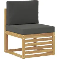 vidaXL Ensemble de canapés d'extérieur , 7 pièces, blanc et anthracite, polyester