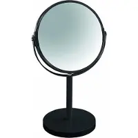 OEM Miroir sur pied, miroir de salle de bain, grossissement x2, 17 cm, noir
